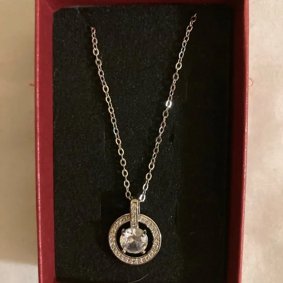 Elegant Silver Pendant Necklace - Picture 1 of 2